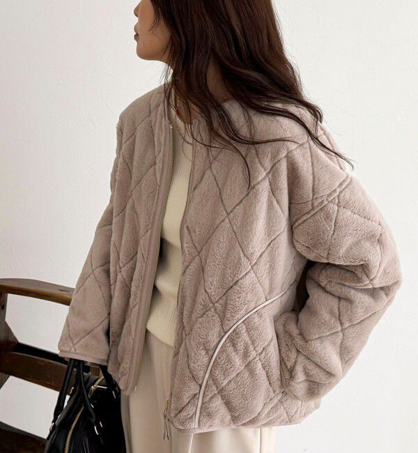 fredy emue「ファーキルトジップコート」|その他|