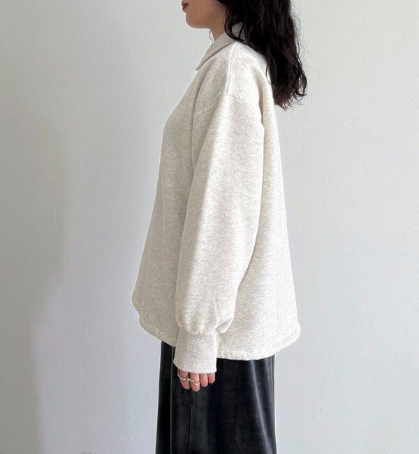 fredy emue「FR刺繍衿付き起毛スウェットプルオーバー」|スウェット・ジャージ|