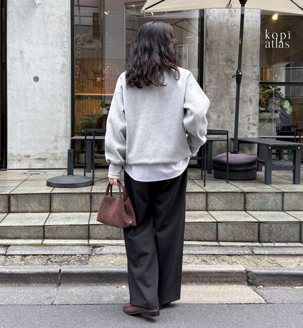 fredy emue「FR刺繍衿付き起毛スウェットプルオーバー」|スウェット・ジャージ|