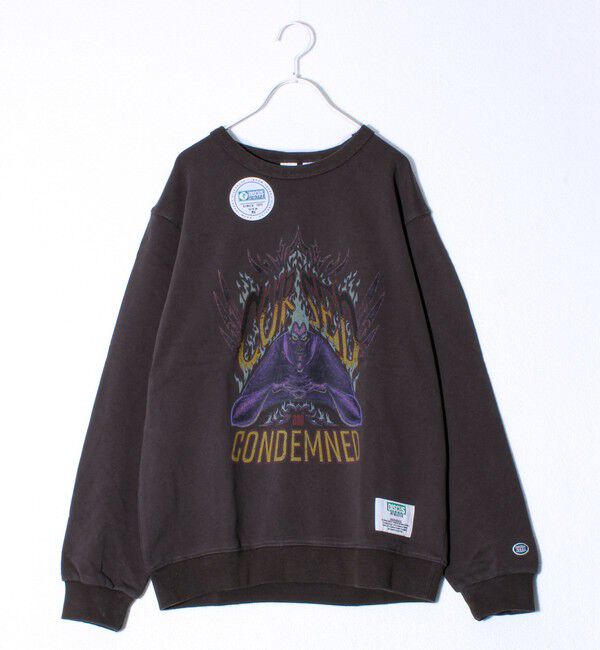 GLOSTER「【DISCUS&times;Disney Villains】UNISEX ヴィンテージ風 裏毛スウェット」|スウェット・ジャージ|ブラック