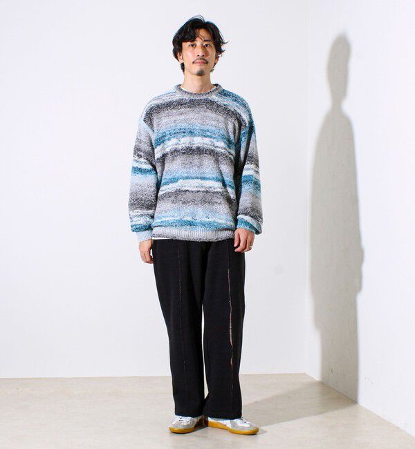 GLOSTER「【ふんわり立体感】グラデーションブークレプルオーバー」|ニット・セーター|