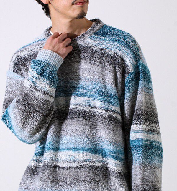 GLOSTER「【ふんわり立体感】グラデーションブークレプルオーバー」|ニット・セーター|