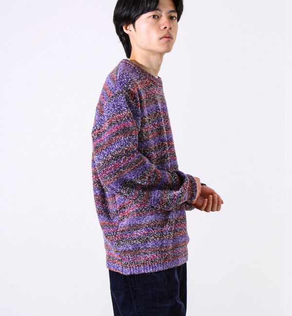 GLOSTER「【ふんわり立体感】グラデーションブークレプルオーバー」|ニット・セーター|