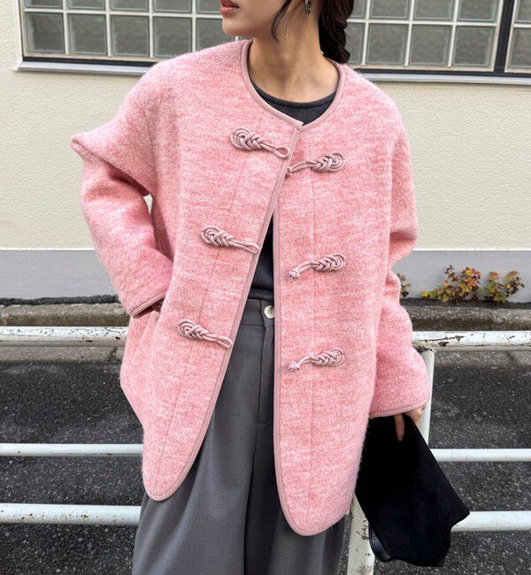 fredy emue「圧縮ニットチャイナコート」|その他|ベビーピンク