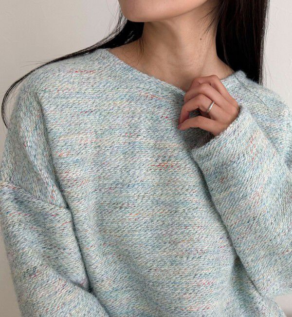 fredy emue「ツィードニットソーコクーンプルオーバー」|Tシャツ・カットソー|