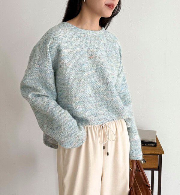 fredy emue「ツィードニットソーコクーンプルオーバー」|Tシャツ・カットソー|