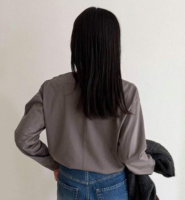 fredy emue「ワンポイント刺繍ロゴロンTシャツ」|Tシャツ・カットソー|