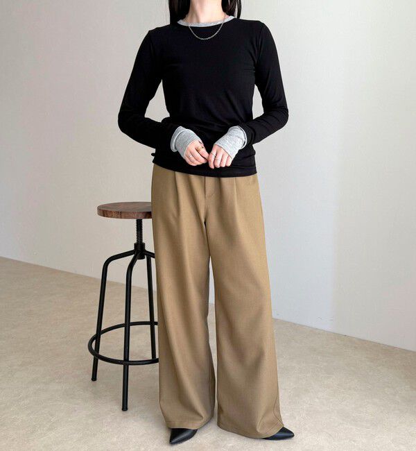 fredy emue「シアーリブレイヤードロンTシャツ」|Tシャツ・カットソー|