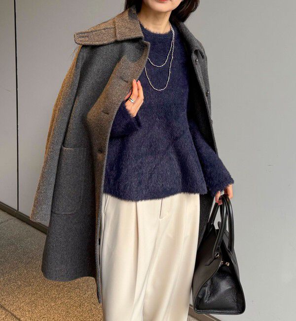 fredy emue「シャギーペプラムニットプルオーバー」|ニット・セーター|