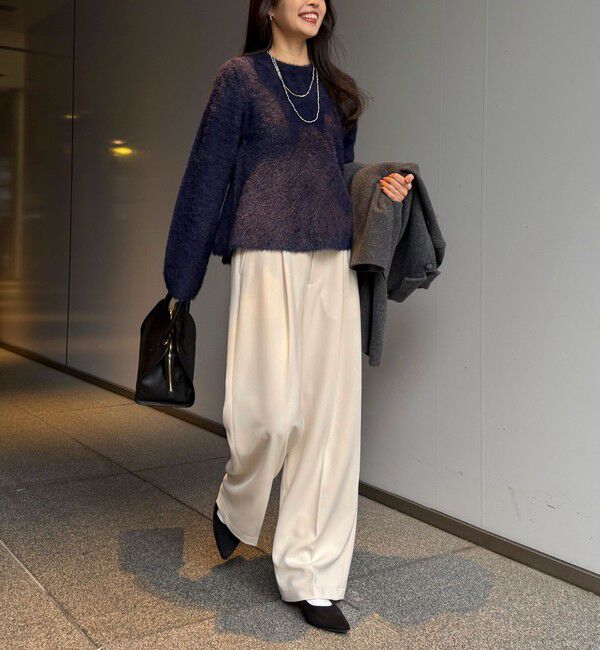 fredy emue「シャギーペプラムニットプルオーバー」|ニット・セーター|