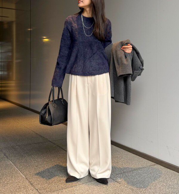 fredy emue「シャギーペプラムニットプルオーバー」|ニット・セーター|