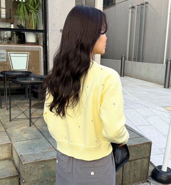 fredy emue「ハンド刺しゅうハートZIPカーディガン」|カーディガン|