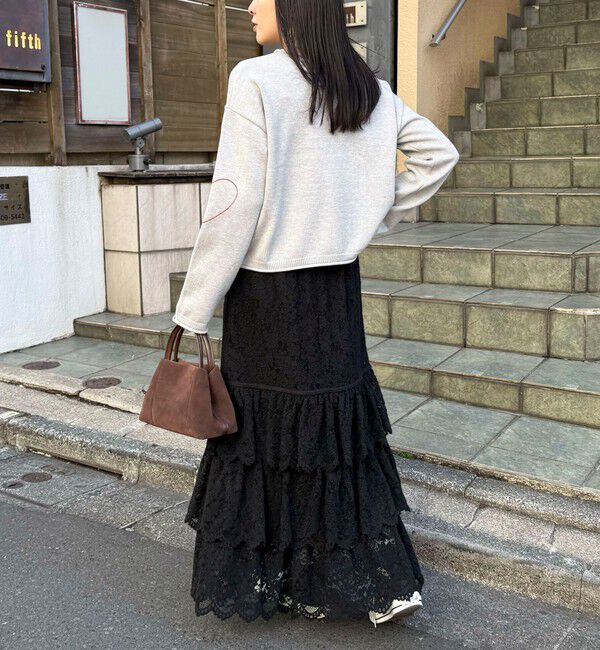 fredy emue「起毛レースティアードスカート」|スカート|