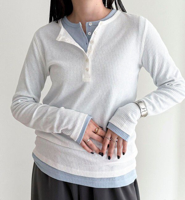 fredy emue「シアーテレコヘンリーネックプルオーバー」|Tシャツ・カットソー|