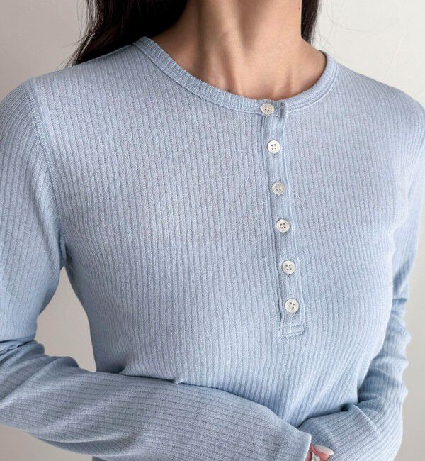 fredy emue「シアーテレコヘンリーネックプルオーバー」|Tシャツ・カットソー|