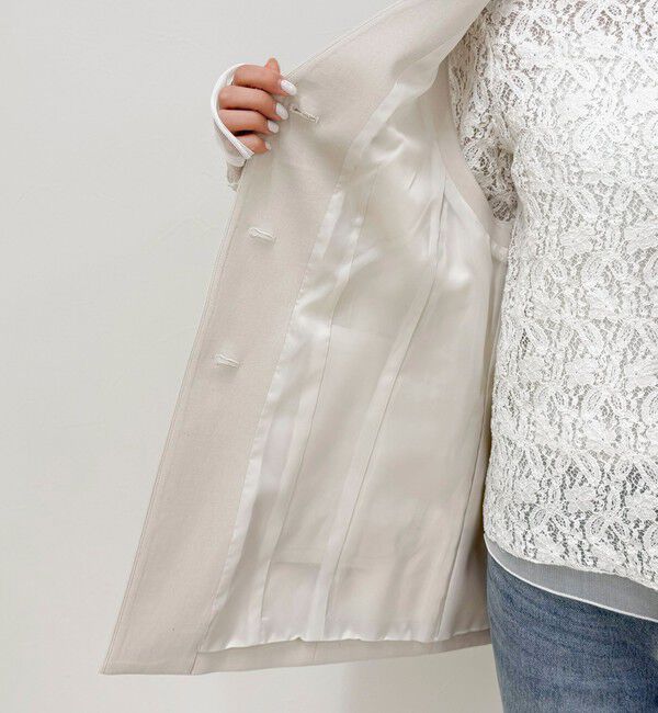 fredy emue「【セットアップ対応】パウダリーツイルベルト付きジレ」|ベスト・ジレ|