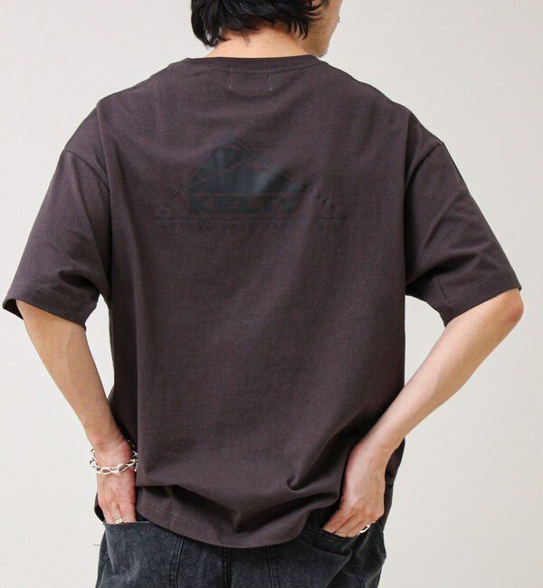 GLOSTER「【KELTY&times;GLOSTER】別注 バックロゴプリントT」|Tシャツ・カットソー|チャコールグレー