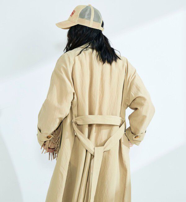 fredy emue「リネン混タンブラーステンカラーコート」|ステンカラーコート|