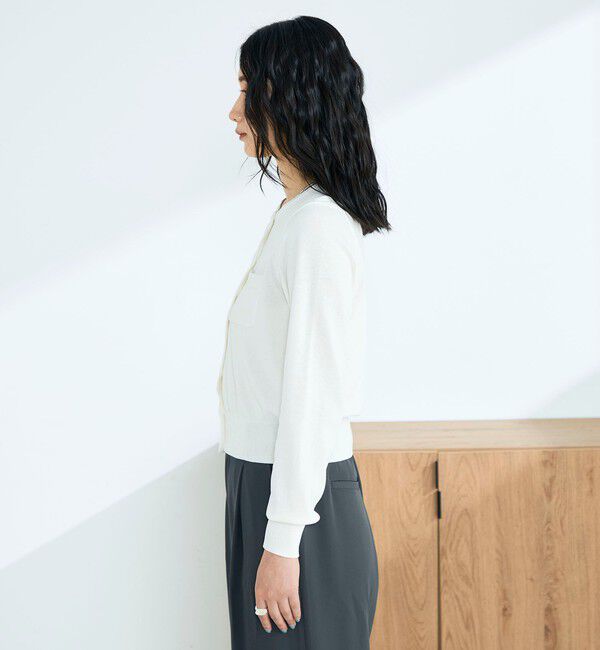 fredy emue「FR刺繍コットン混BASICカーディガン」|カーディガン|