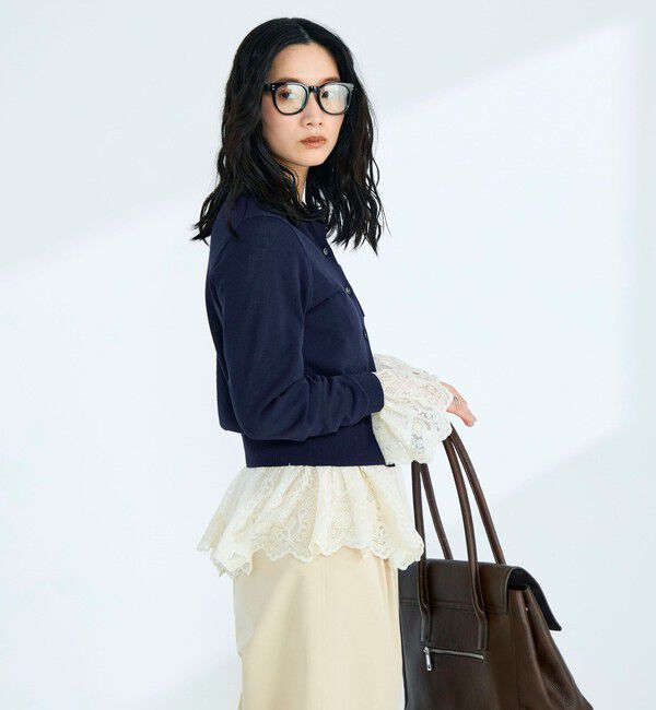 fredy emue「FR刺繍コットン混BASICカーディガン」|カーディガン|