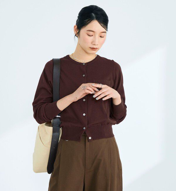 fredy emue「FR刺繍コットン混BASICカーディガン」|カーディガン|