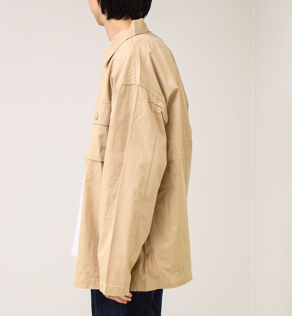 GLOSTER「【デニム/リップストップ】ミリタリーオーバーシャツ」|シャツ・ブラウス|