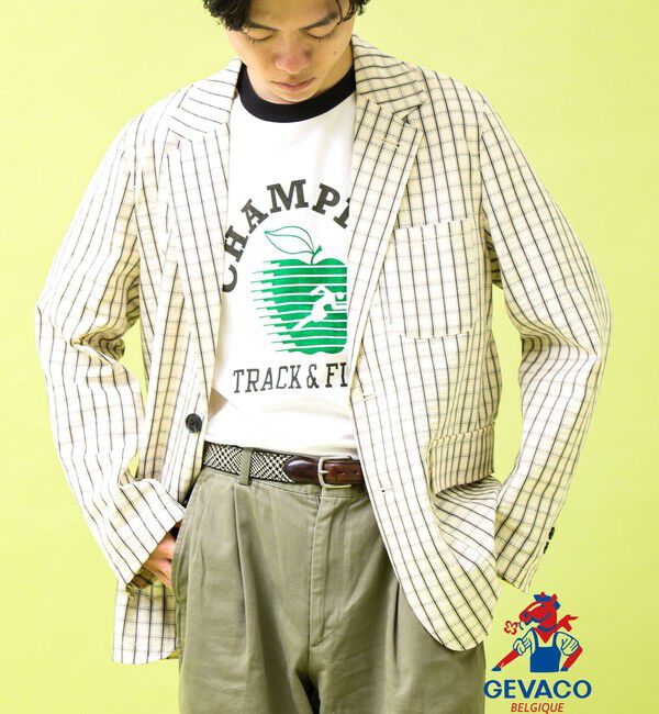 GLOSTER「【GEVACO/ゲバコ】テーラーライトジャケット」|テーラードジャケット|ホワイト系その他