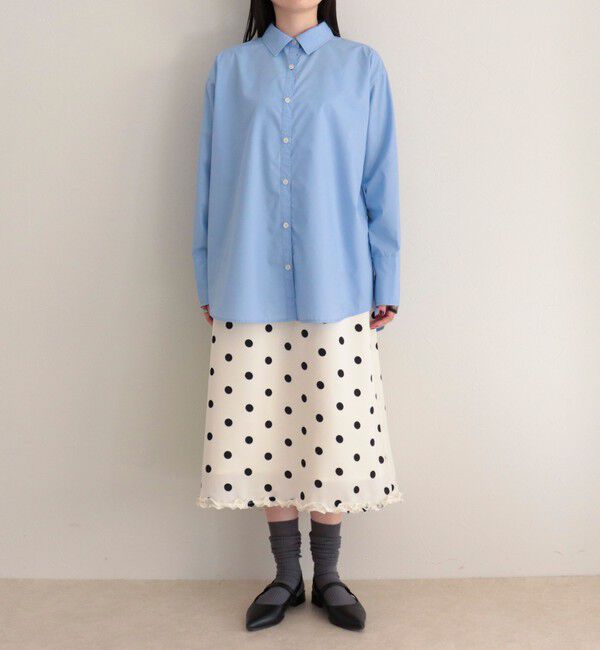 fredy emue「サテンドットミディスカート」|スカート|