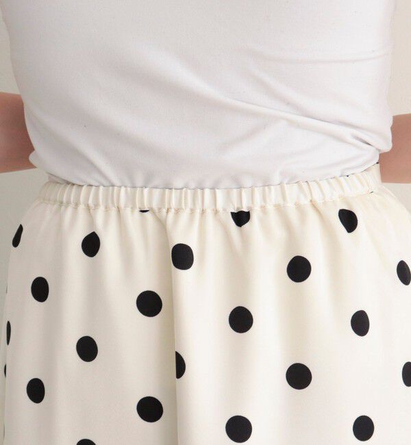 fredy emue「サテンドットミディスカート」|スカート|