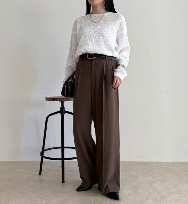 fredy emue「ラウンドヘムカットブラウス」|Tシャツ・カットソー|