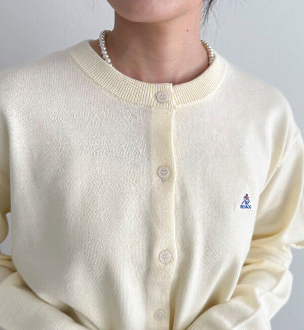 fredy emue「【GEVACO/ゲバコ】別注コットンラウンドネックカーデ」|カーディガン|