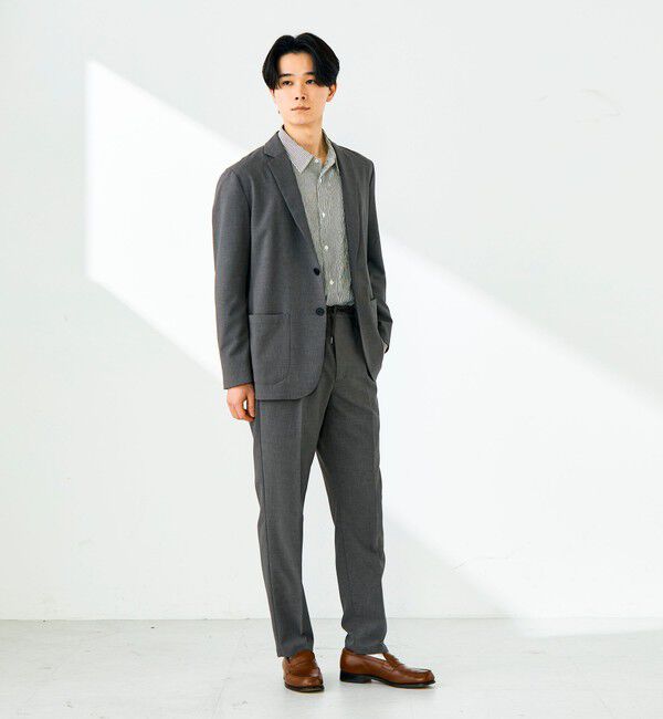 GLOSTER「【セットアップ対応】リネンタッチドビーイージーパンツ」|チノ|