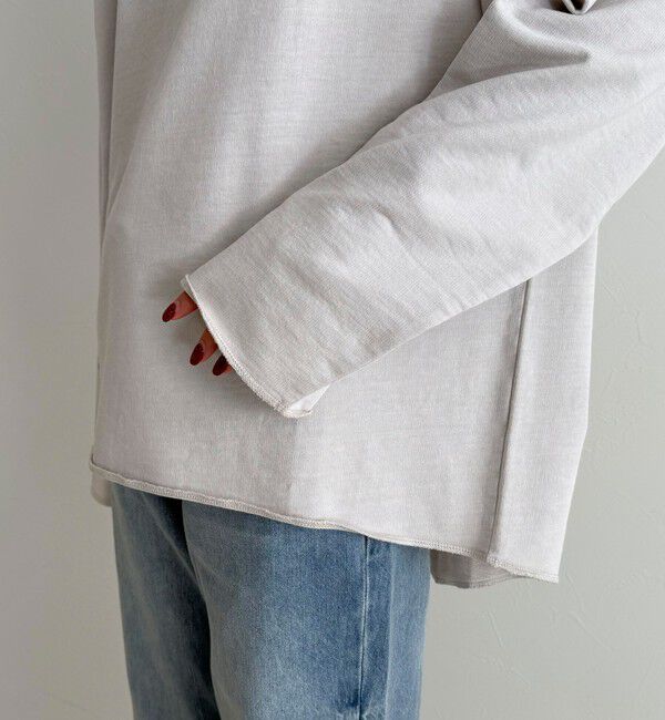 fredy emue「ヴィンテージ加工裏毛オフショルプルオーバー」|Tシャツ・カットソー|