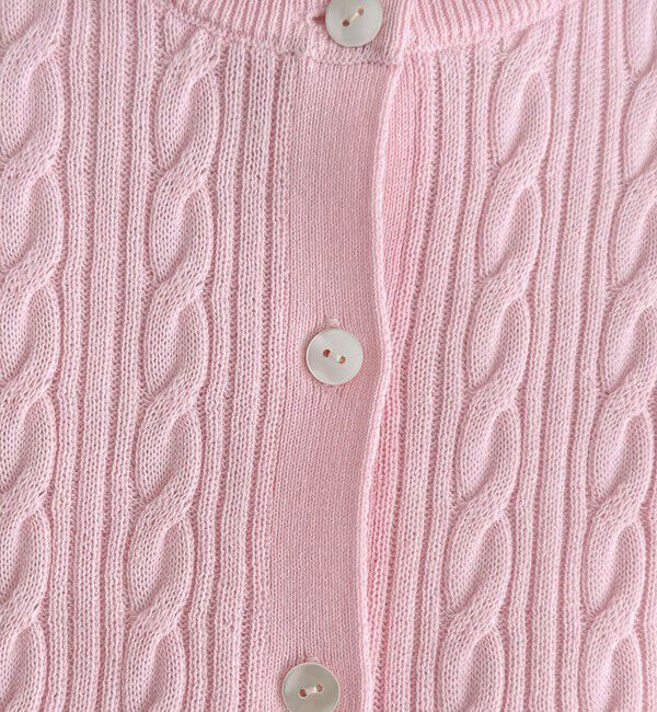 fredy emue「FR刺繍ケーブル柄ニットカーディガン」|カーディガン|