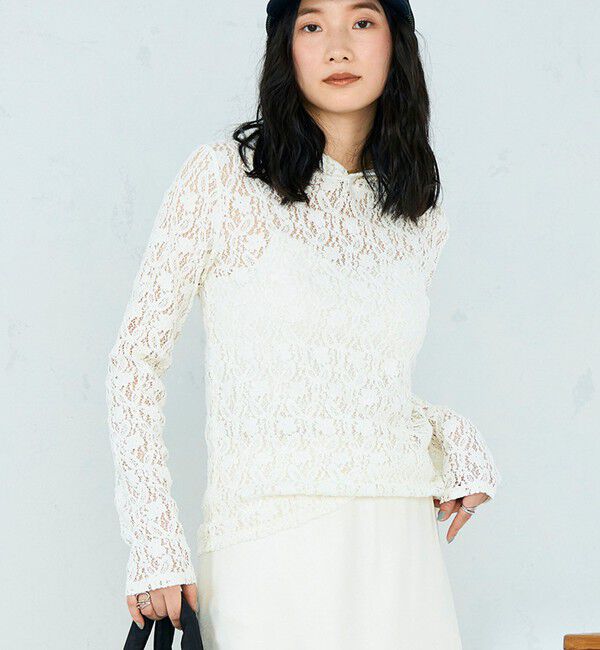 fredy emue「コットンレースフーディ」|Tシャツ・カットソー|