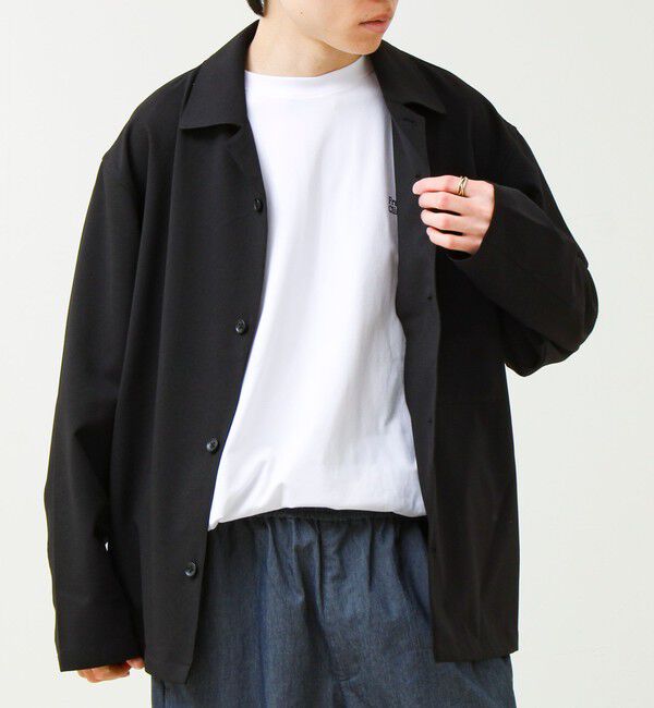 GLOSTER「【春夏に着たい上品素材】リネンタッチドビーワークシャツ」|シャツ・ブラウス|