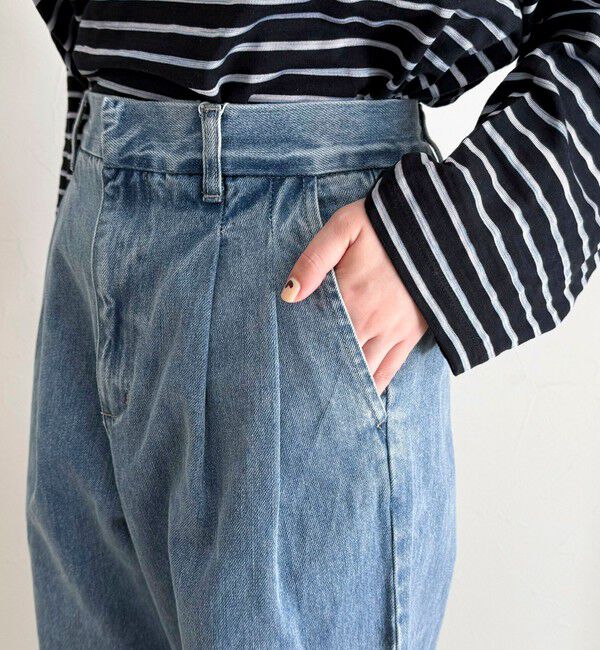 fredy emue「デニムタックスラックス」|デニム|