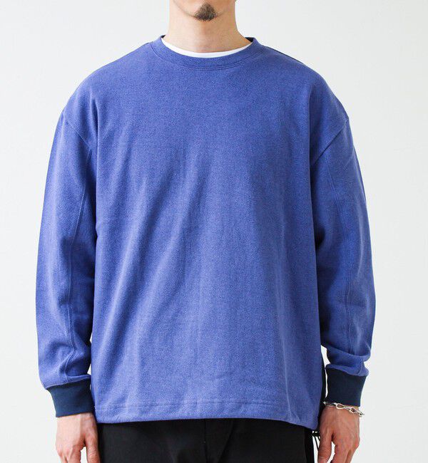 GLOSTER「【一枚でサマになる】ブークレ配色ラインプルオーバー」|Tシャツ・カットソー|