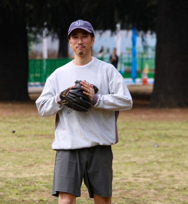 GLOSTER「【一枚でサマになる】ブークレ配色ラインプルオーバー」|Tシャツ・カットソー|ライトグレー