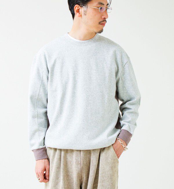 GLOSTER「【一枚でサマになる】ブークレ配色ラインプルオーバー」|Tシャツ・カットソー|