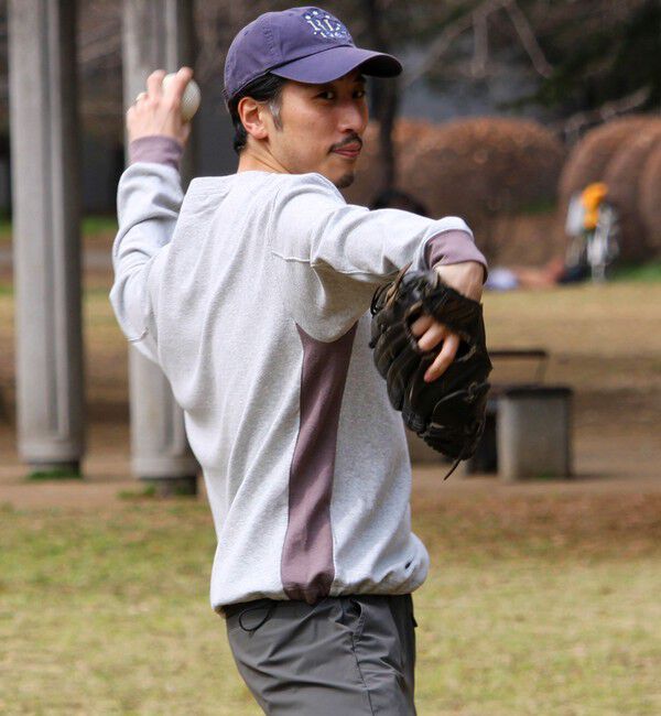 GLOSTER「【一枚でサマになる】ブークレ配色ラインプルオーバー」|Tシャツ・カットソー|