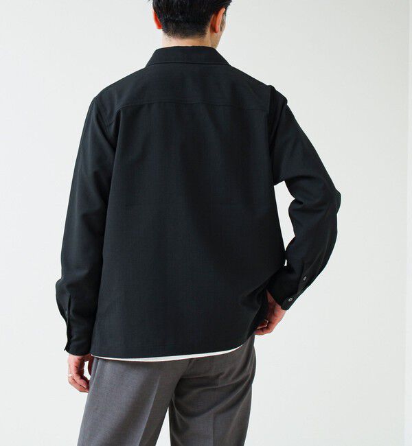 GLOSTER「【きれい見え快適素材】ドライポリ Classy Zipシャツ」|シャツ・ブラウス|