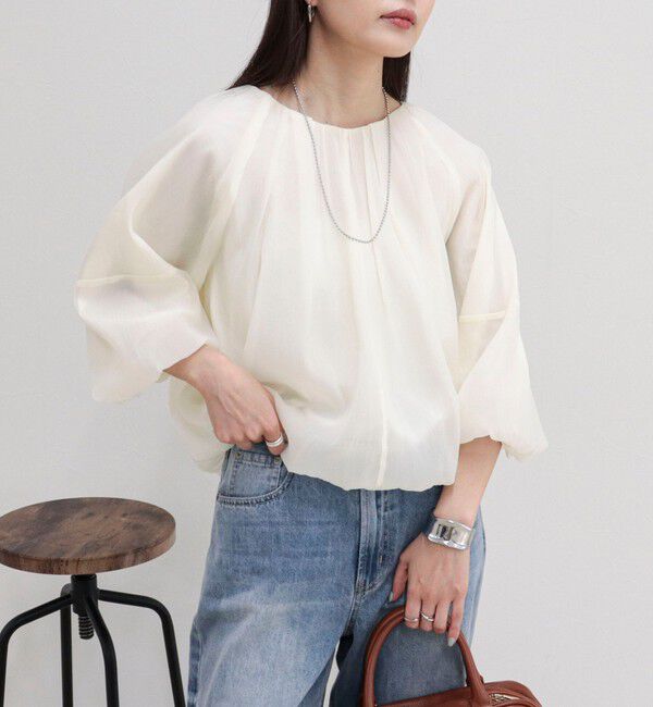 fredy emue「バルーンギャザーブラウス」|シャツ・ブラウス|