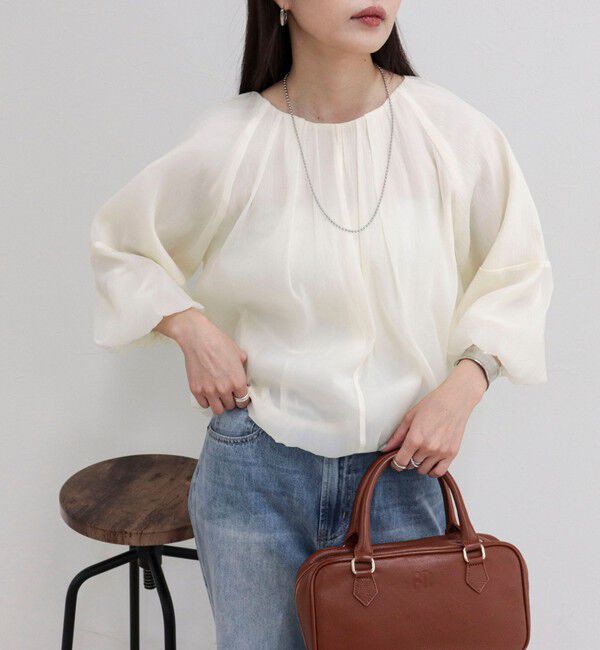 fredy emue「バルーンギャザーブラウス」|シャツ・ブラウス|