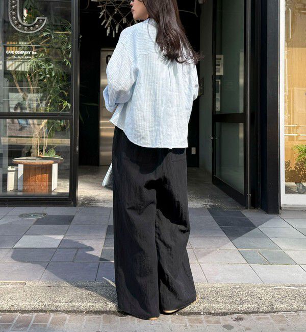 fredy emue「LINEN100 クロップドシャツ」|シャツ・ブラウス|