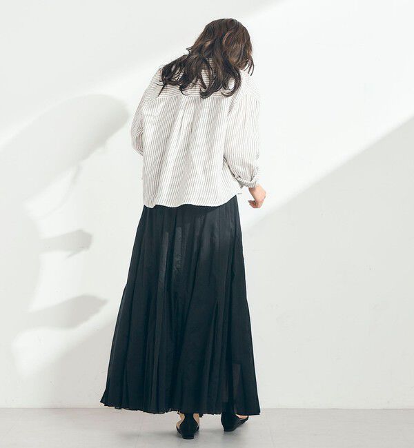 fredy emue「LINEN100 クロップドシャツ」|シャツ・ブラウス|