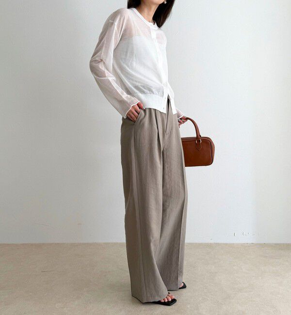 fredy emue「刺繍入りシアーニットカーディガン」|カーディガン|