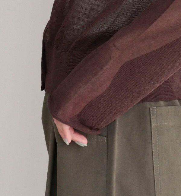 fredy emue「刺繍入りシアーニットカーディガン」|カーディガン|