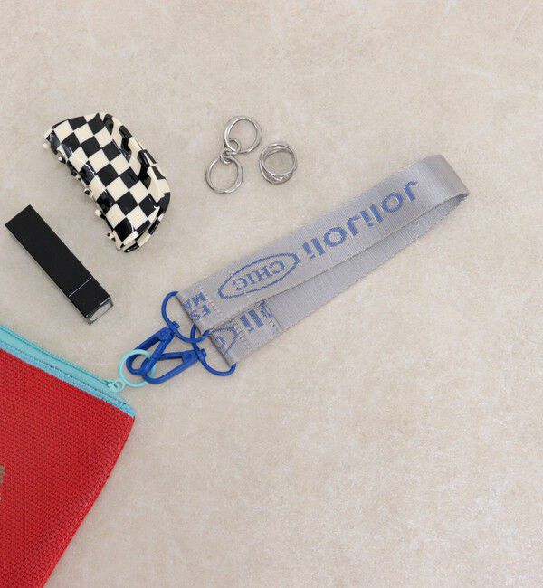 fredy emue「【JOli JOli/ジョリジョリ】ジャガードロゴマルチストラップ S」|チャーム・キーホルダー|