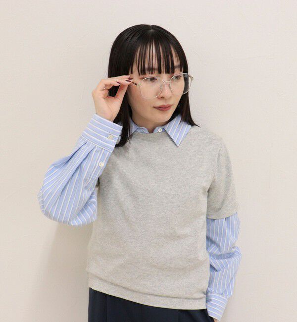 fredy emue「細メタルスクエアメガネ」|メガネ|